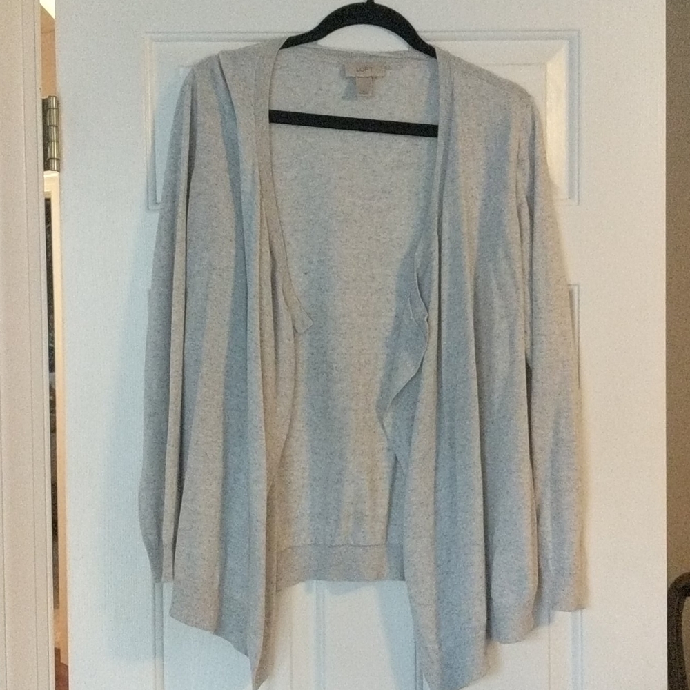 LOFT gray cardigan